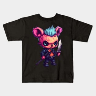 The Beast's Malevolence: Sinister Demon Bear Unleashed Kids T-Shirt